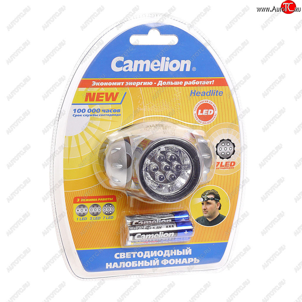 589 р. Фонарь налобный CAMELION CAMELION led5310-7f3  с доставкой в г. Кемерово