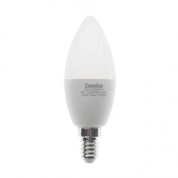 128 р. Лампа светодиодная E14 С35 8W (75W) 220V теплый BasicPower CAMELION CAMELION led8-c35830e14  с доставкой в г. Кемерово. Увеличить фотографию 1