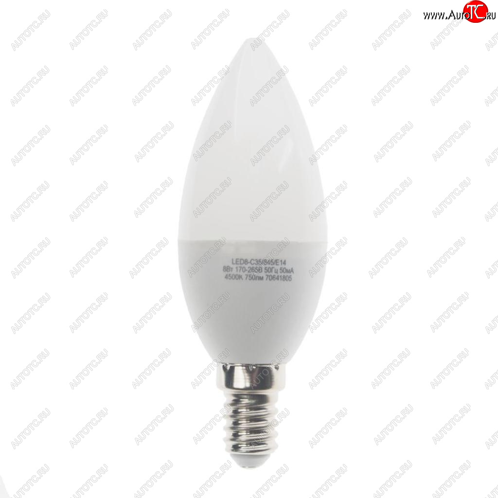 128 р. Лампа светодиодная E14 С35 8W (75W) 220V холодный BasicPower CAMELION CAMELION led8-c35845e14  с доставкой в г. Кемерово