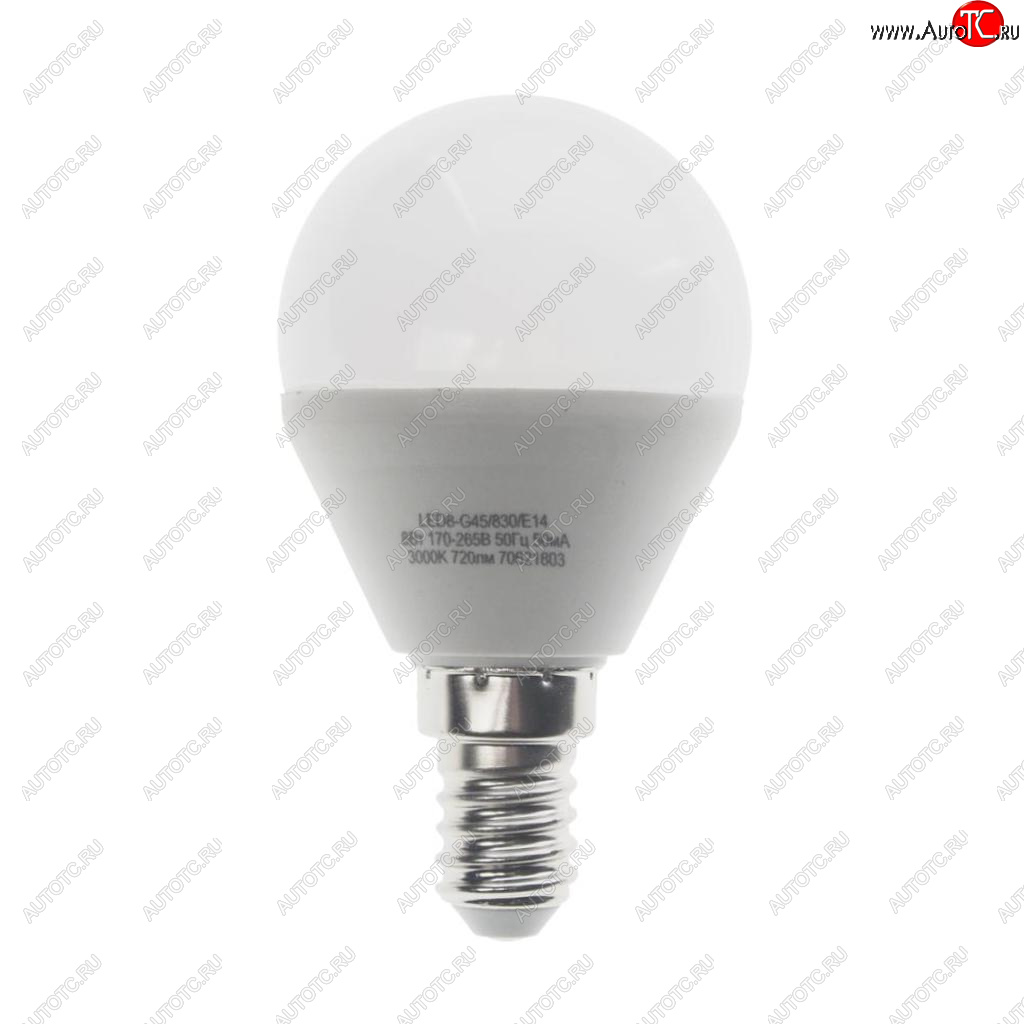 128 р. Лампа светодиодная E14 G45 8W (75W) 220V теплый BasicPower CAMELION CAMELION led8-g45830e14  с доставкой в г. Кемерово