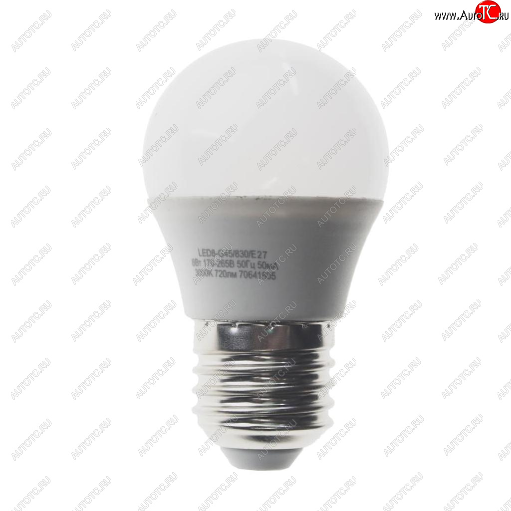 128 р. Лампа светодиодная E27 G45 8W (75W) 220V теплый BasicPower CAMELION CAMELION led8-g45830e27  с доставкой в г. Кемерово