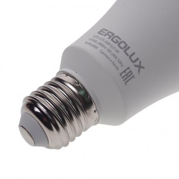 248 р. Лампа светодиодная E27 A70 30W (260W) 220V дневной свет ERGOLUX ERGOLUX led-a70-30w-e27-6k  с доставкой в г. Кемерово. Увеличить фотографию 2