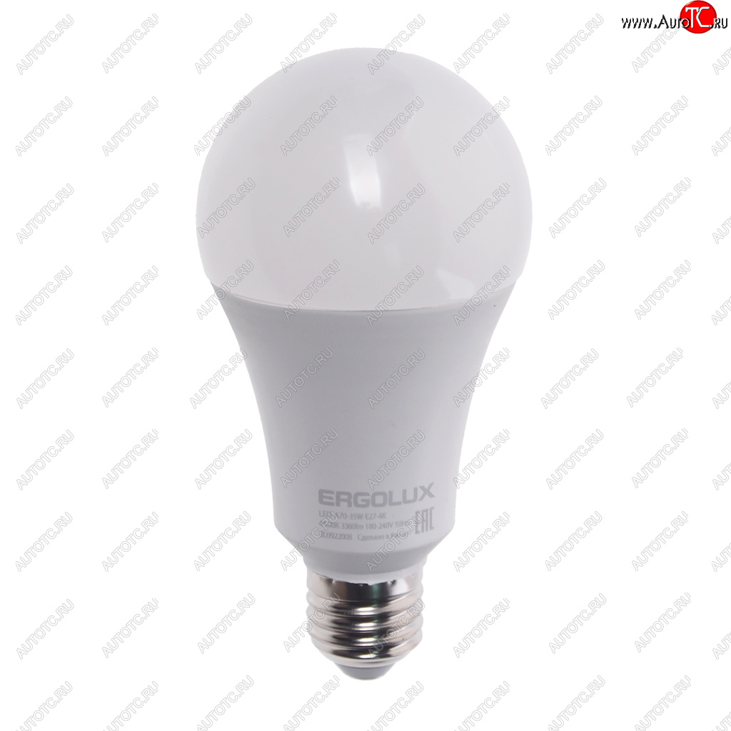 349 р. Лампа светодиодная E27 A70 35W (300W) 220V холодный ERGOLUX ERGOLUX led-a70-35w-e27-4k  с доставкой в г. Кемерово