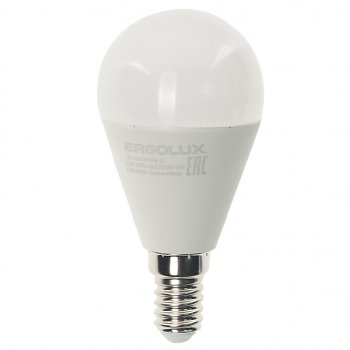 99 р. Лампа светодиодная E14 G45 11W (95W) 220V дневной свет ERGOLUX ERGOLUX led-g45-11w-e14-6k  с доставкой в г. Кемерово. Увеличить фотографию 1