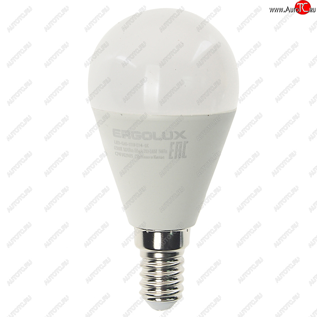 99 р. Лампа светодиодная E14 G45 11W (95W) 220V дневной свет ERGOLUX ERGOLUX led-g45-11w-e14-6k  с доставкой в г. Кемерово