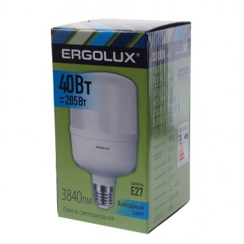 399 р. Лампа светодиодная E27 T170 40W (320W) 220V теплый ERGOLUX ERGOLUX led-hw-40w-e27-4k ERGOLUX led-hw-40w-e27-4k  с доставкой в г. Кемерово. Увеличить фотографию 3