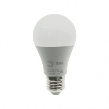 97 р. Лампа светодиодная E27 A60 11W (100W) 220V теплый ЭРА ЭРА led-smd-a60-11w-827-e27  с доставкой в г. Кемерово. Увеличить фотографию 1