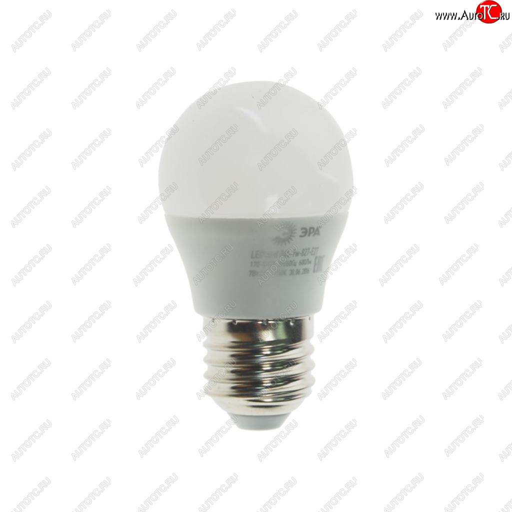 103 р. Лампа светодиодная E27 P45 7W (60W) 220V теплый ЭРА ЭРА led-smd-p45-7w-827-e27  с доставкой в г. Кемерово