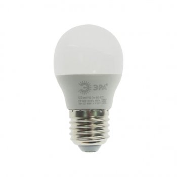 92 р. Лампа светодиодная E27 P45 7W (60W) 220V холодный ЭРА ЭРА led-smd-p45-7w-840-e27  с доставкой в г. Кемерово. Увеличить фотографию 1