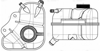 1 399 р. Бачок расширительный LUZAR Daewoo Lanos T100 дорестайлинг, седан (1997-2002)  с доставкой в г. Кемерово. Увеличить фотографию 8