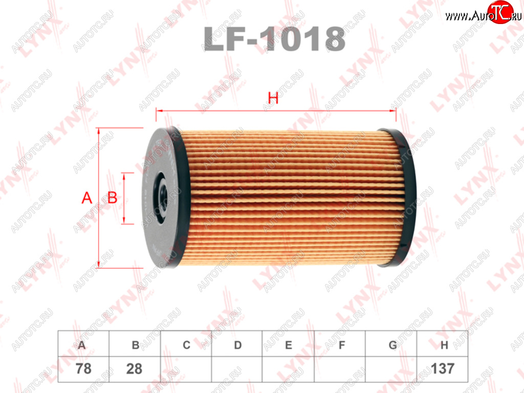 699 р. Фильтр топливный VW Passat B6,Tiguan (05-) AUDI A3,TT (03-) SKODA Octavia (1.61.92.0 TDI) LYNX LYNX lf1018  с доставкой в г. Кемерово