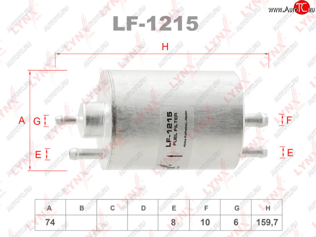 2 799 р. Фильтр топливный MERCEDES C (W204),E (W210,W202,W203,W220,W463) LYNX LYNX lf1215  с доставкой в г. Кемерово