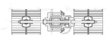 2 899 р. Мотор отопителя ОСА 9000 12V (с крыльчаткой) LUZAR LUZAR lfh03129  с доставкой в г. Кемерово. Увеличить фотографию 5