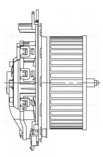 8 349 р. Мотор отопителя VW Golf (12-) AUDI A3 (12-) SEAT Leon (12-) SKODA Octavia (12-) салона LUZAR LUZAR lfh18em  с доставкой в г. Кемерово. Увеличить фотографию 7