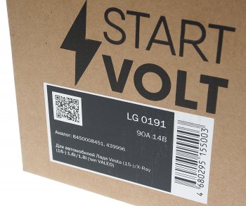 15 999 р. Генератор ЛАДА Vesta,X-Ray (1.6) (1.8) 14В 90А тип VALEO STARTVOLT STARTVOLT lg 0191  с доставкой в г. Кемерово. Увеличить фотографию 4