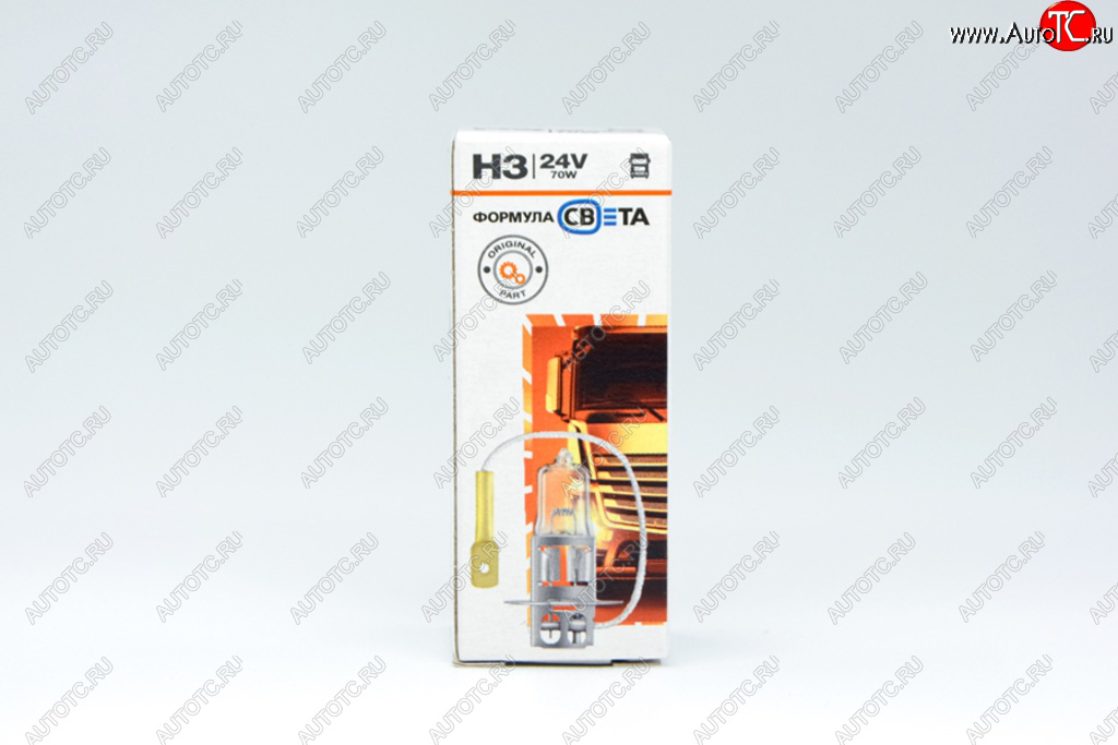 82 р. Лампа 24V H3 70W PK22s ФОРМУЛА СВЕТА ФОРМУЛА СВЕТА lhi032470fsp1 ФОРМУЛА СВЕТА lhi032470fsp1  с доставкой в г. Кемерово