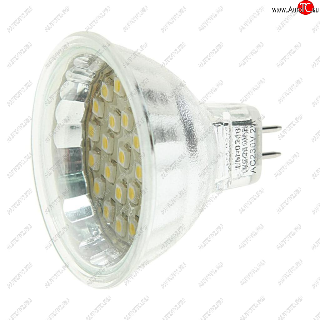 38 р. Лампа светодиодная MR16 2W(20W) 220V теплый MEGA LIGHTING MEGA LIGHTING lm-0216ww  с доставкой в г. Кемерово