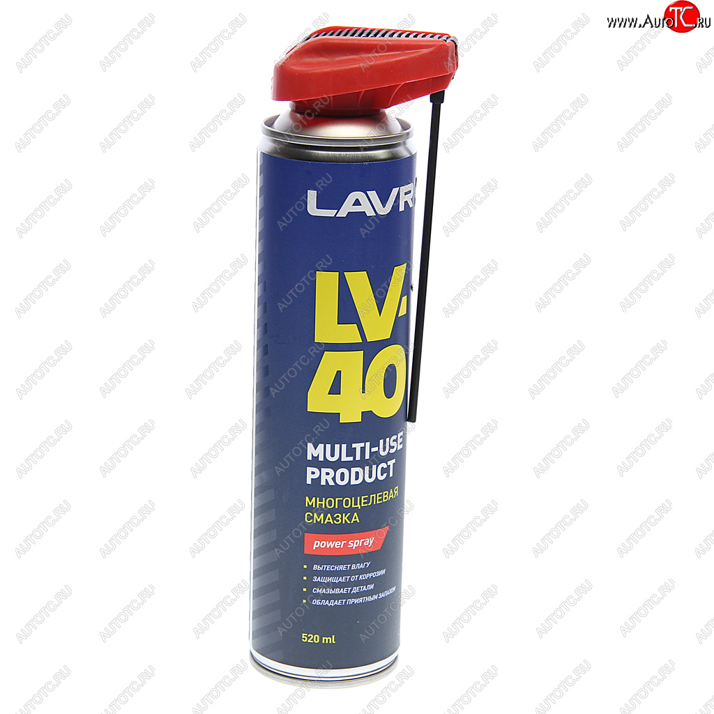 499 р. Смазка универсальная проникающая LV-40 520мл аэрозоль (трубка) LAVR LAVR ln1453  с доставкой в г. Кемерово