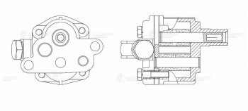 3 899 р. Насос масляный ГАЗ-53 LUZAR LUZAR lop0305  с доставкой в г. Кемерово. Увеличить фотографию 3