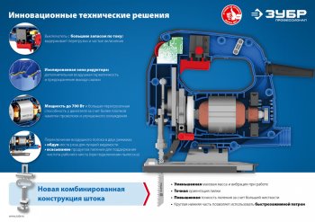 7 299 р. Лобзик 500Вт 600-3000обмин. дерево-65мм ЗУБР ЗУБР лп-500 к  с доставкой в г. Кемерово. Увеличить фотографию 11