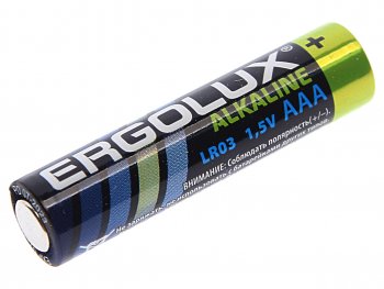 45 р. Батарейка AAA LR03 1.5V блистер 2шт. (цена за 1шт.) Alkaline ERGOLUX ERGOLUX lr03 bl-2  с доставкой в г. Кемерово. Увеличить фотографию 1