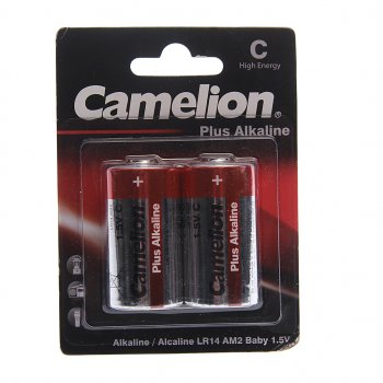 191 р. Батарейка C LR14 1.5V блистер 2шт. (цена за 1шт.) Alkaline Plus CAMELION CAMELION lr14-bp2  с доставкой в г. Кемерово. Увеличить фотографию 3
