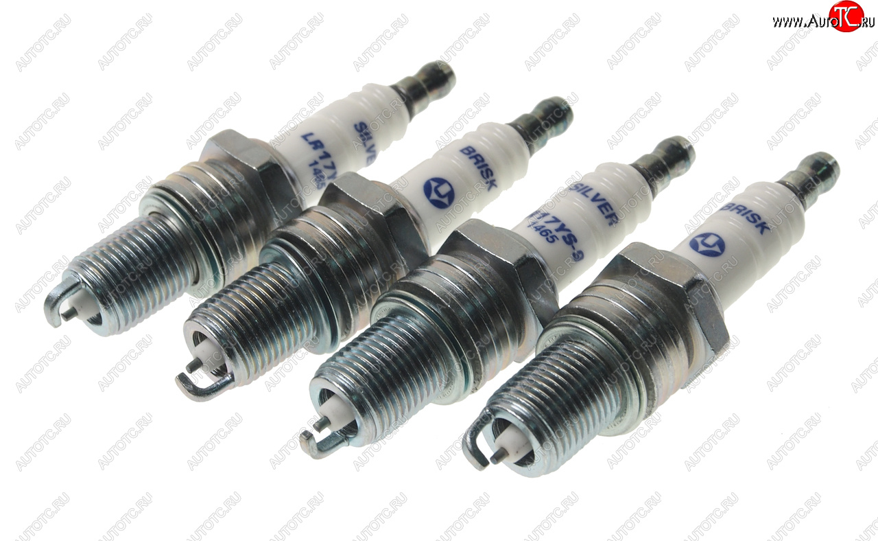 1 329 р. Свеча зажигания ЗМЗ-406 BRISK LR17YS-9 Silver (газ. оборудование) комплект BRISK lr17ys-9  с доставкой в г. Кемерово