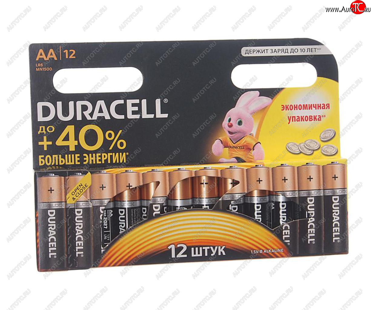 144 р. Батарейка AA LR6 1.5V блистер 12шт. (цена за 1шт.) Alkaline Basic DURACELL DURACELL lr6n-12bl  с доставкой в г. Кемерово