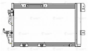 9 199 р. Радиатор кондиционера OPEL Astra H (04-),Zafira B (05-) LUZAR LUZAR lrac21165  с доставкой в г. Кемерово. Увеличить фотографию 3
