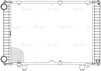 12 749 р. Радиатор ГАЗ-3302 Бизнес алюминиевый 2-х рядный дв.УМЗ-4216,Крайслер (Heavy Duty) LUZAR LUZAR lrc0303  с доставкой в г. Кемерово. Увеличить фотографию 7