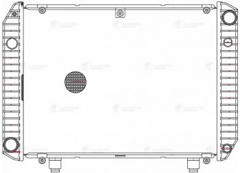 11 899 р. Радиатор ГАЗ-2217,33021 алюминиевый 2-х рядный НО (Heavy Duty) LUZAR LUZAR lrc0304  с доставкой в г. Кемерово. Увеличить фотографию 9
