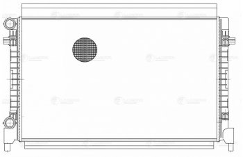 13 499 р. Радиатор VW Golf (12-) AUDI A3 (12-) SKODA Octavia (12-) охлаждения двигателя LUZAR LUZAR lrc1851  с доставкой в г. Кемерово. Увеличить фотографию 3