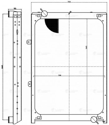 38 999 р. Радиатор SHACMAN (SHAANXI) F2000,F3000,X3000 (дв.WP10,12) алюминиевый LUZAR LUZAR lrc3064  с доставкой в г. Кемерово. Увеличить фотографию 3