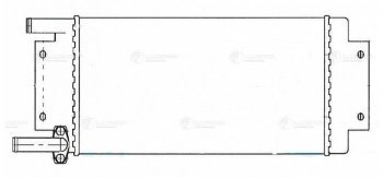 3 379 р. Радиатор отопителя КАМАЗ алюминиевый 2-х рядный в сборе LUZAR LUZAR lrh0720  с доставкой в г. Кемерово. Увеличить фотографию 3