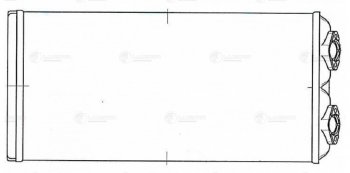 3 369 р. Радиатор отопителя МАЗ-5440,6430 (ЕВРО-3) LUZAR LUZAR lrh1231  с доставкой в г. Кемерово. Увеличить фотографию 6