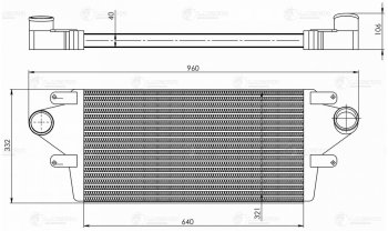 16 999 р. Охладитель ГАЗ-33081,3309 дв.Д-245.7Е2,9Е2 наддувочного воздуха алюминиевый LUZAR LUZAR lric0308  с доставкой в г. Кемерово. Увеличить фотографию 2