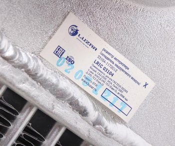 17 549 р. Охладитель ГАЗ-33104 наддувочного воздуха алюминиевый LUZAR LUZAR lric03104  с доставкой в г. Кемерово. Увеличить фотографию 3