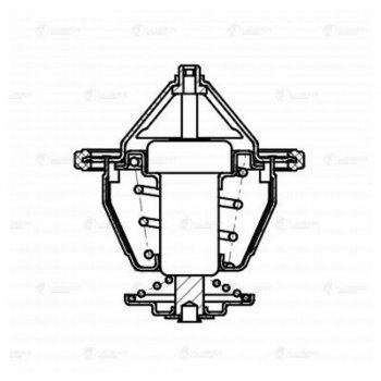 1 239 р. Термостат HYUNDAI Elantra (12-),ix35 (09-),i40 (11-) (2.0) KIA Soul (11-) LUZAR LUZAR lt0820  с доставкой в г. Кемерово. Увеличить фотографию 7
