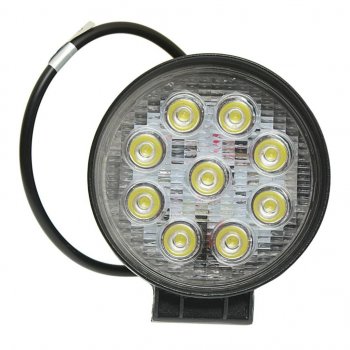 999 р. Фара рабочего света круглая 115х115x55мм 27Вт (9 светодиодов) LED LT LED TECHNOLOGY lt-1227rf  с доставкой в г. Кемерово. Увеличить фотографию 3