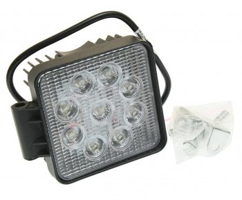 999 р. Фара рабочего света 105х105мм 27Вт (9 светодиодов) LED LT LED TECHNOLOGY lt-1227sf  с доставкой в г. Кемерово. Увеличить фотографию 1