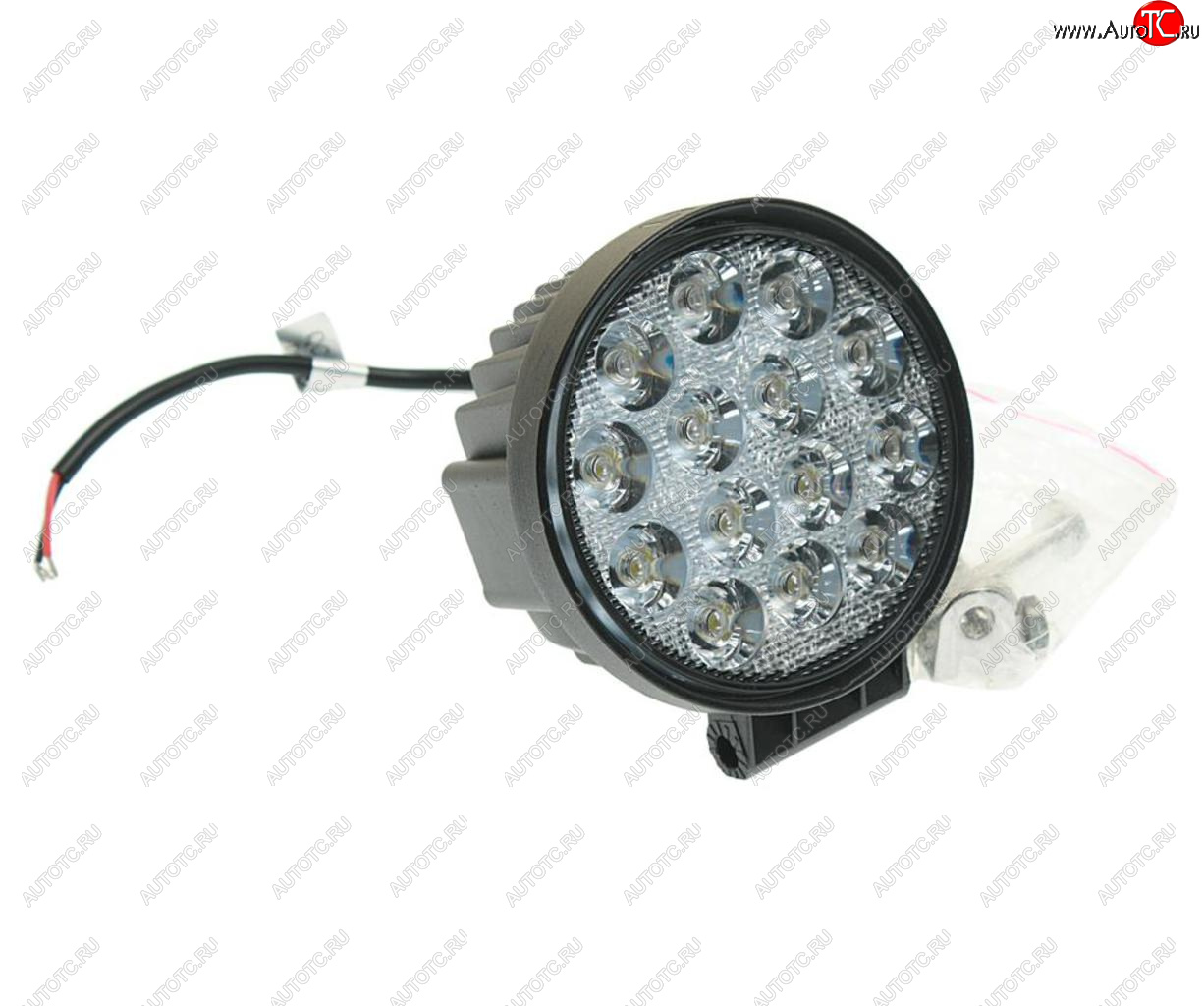 1 279 р. Фара рабочего света круглая 116х116x70мм 42Вт (14 светодиодов) LED LT LED TECHNOLOGY lt-1242rf  с доставкой в г. Кемерово