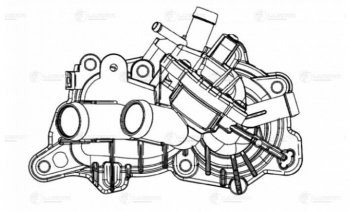 5 349 р. Корпус VW Polo Sedan (15-) AUDI Q7 (15-) SKODA Octavia (13-) термостата LUZAR LUZAR lt1821  с доставкой в г. Кемерово. Увеличить фотографию 8