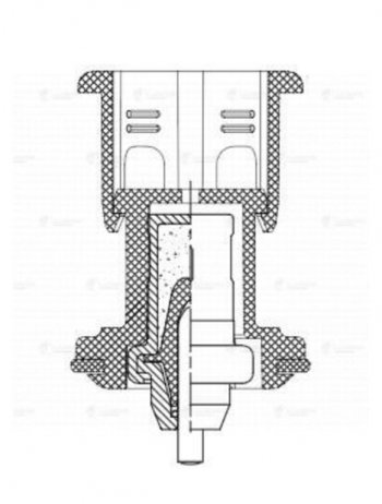 1 699 р. Термостат VW Golf (13-) AUDI A3 (13-) SEAT Leon (13-) SKODA Octavia (13-) LUZAR LUZAR lt1824  с доставкой в г. Кемерово. Увеличить фотографию 5