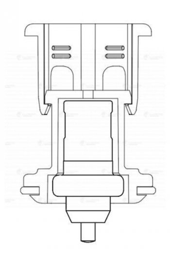 1 249 р. Термостат VW Golf (13-) AUDI A3 (13-) SEAT Leon (13-) SKODA Octavia (13-) LUZAR LUZAR lt1825  с доставкой в г. Кемерово. Увеличить фотографию 3
