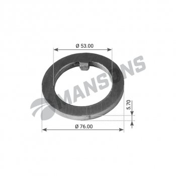 169 р. Шайба BPW (ECO,ECO Plus) ступицы стопорная (convertional,8-9т,10-12т) MANSONS MANSONS lw115  с доставкой в г. Кемерово. Увеличить фотографию 1