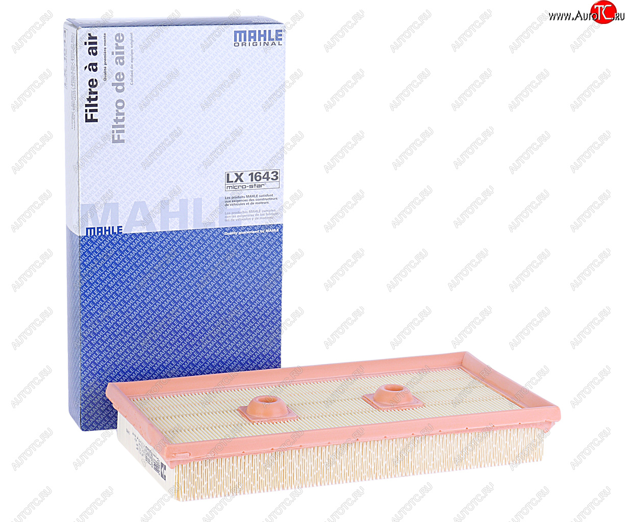 1 599 р. Фильтр воздушный VW Golf 5 (03-),Passat B6 (05-),Touran (03-) (1.6 FSI) SKODA Octavia (04-) MAHLE MAHLE lx1643  с доставкой в г. Кемерово