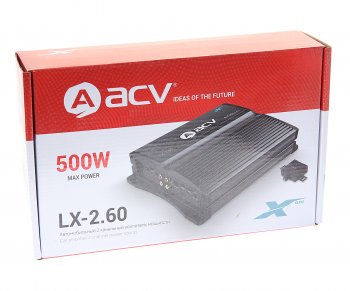 4 199 р. Усилитель автомобильный 2х60Вт ACV ACV lx-2.60 ACV lx-2.60  с доставкой в г. Кемерово. Увеличить фотографию 4