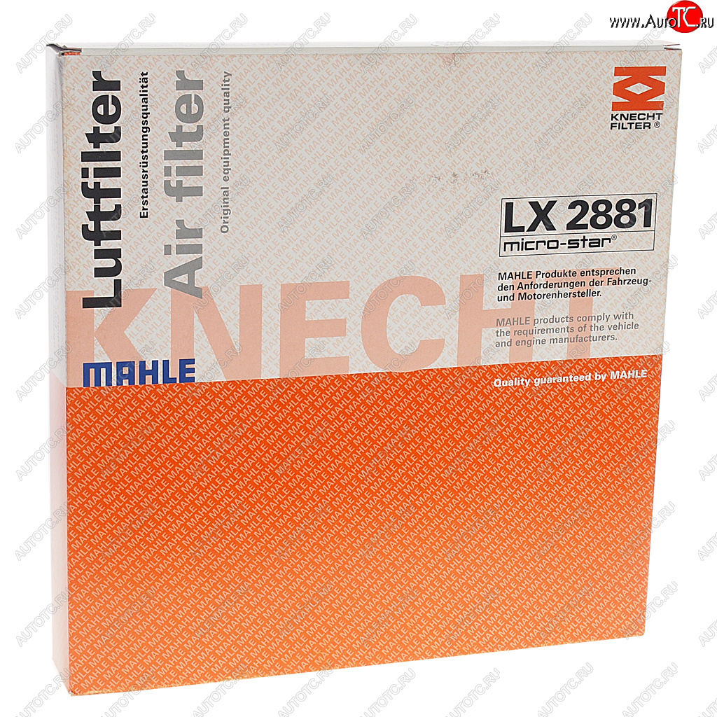 2 499 р. Фильтр воздушный CHEVROLET Cruze (09-) (2.0 D),Orlando (11-) (2.0 D) OPEL Astra J (1.4T1.6T) MAHLE MAHLE lx2881  с доставкой в г. Кемерово