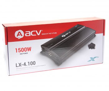 7 849 р. Усилитель автомобильный 4х100Вт ACV ACV lx-4.100  с доставкой в г. Кемерово. Увеличить фотографию 4