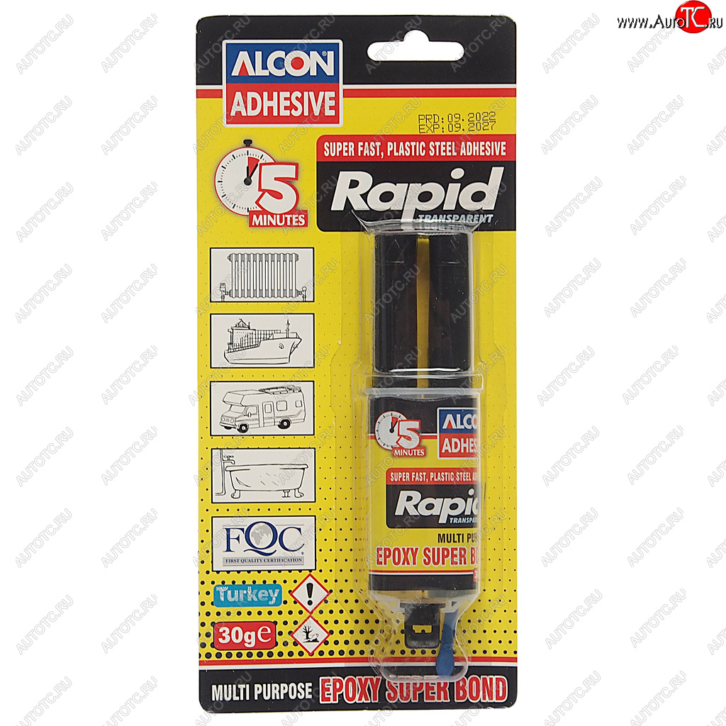 389 р. Клей эпоксидный двухкомпонентный прозрачный 30г шприц ALCON ALCON m-2204  с доставкой в г. Кемерово